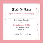 Sunset Pink Evening Invitation image
