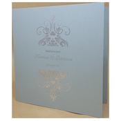 Elegant Moonlight Silver Invitation with Silver Foil image