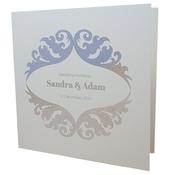 Royal Candlelight Invitation with Silver Foil image