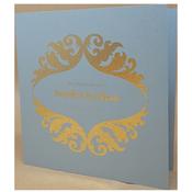 Royal Moonlight Silver Invitation with Gold Foil image