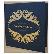 Royal King Blue Invitation with Gold Foil image