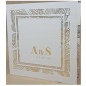 Palm Tree Classic Candlelight Invitation with Gold Foil image