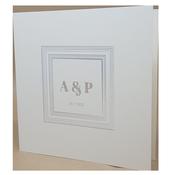 Square Candlelight Invitation with Silver Foil image