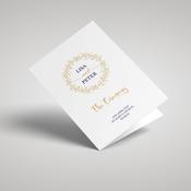 Wedding Ceremony Booklets | Gold Wreath