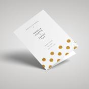 Wedding Ceremony Booklets | Gold Dots image