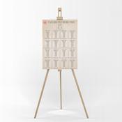 Wedding Table Plan - Sealed with a Kiss