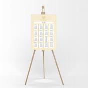 Wedding Table Plan - Golden Heart