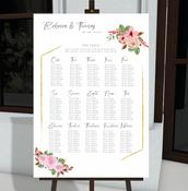 Wedding Table Plan - Summer Bouquet