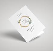 Wedding Ceremony Booklets | Botanical frame
