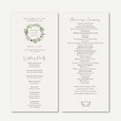 Wedding Ceremony DL | Green &amp;amp; ivory wreath