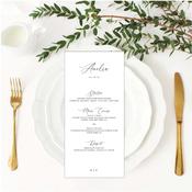 Individually Named Wedding Menus - Classic