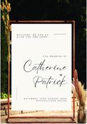 Wedding Welcome Sign - Ivory