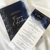 Wedding Menu Cards - Luminesence