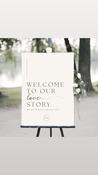 Wedding Welcome Sign - Love Story