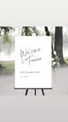 Wedding Welcome Sign - Our Forever