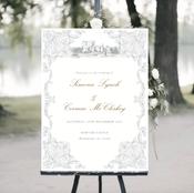 Wedding Welcome Sign - Fleur de Lis