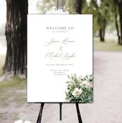 Wedding Welcome Sign - Wild Blossoms