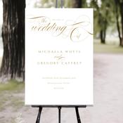 Wedding Welcome Sign - The Bellmont White