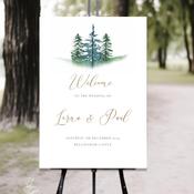 Wedding Welcome Sign - Christmas Tree