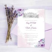 Wedding Venue Illustrations Lilac Bouquet