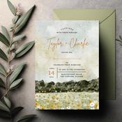 Wedding Invitations | Watercolour Fields