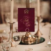 Wedding Table Names  - Burgundy