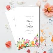 Wedding Ceremony Trifolds | Wildflower Watercolour