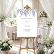 Wedding Welcome Sign - Wisteria