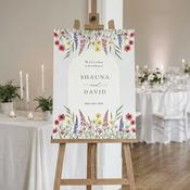 Wedding Welcome Sign - Wildflower