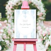 Christening Welcome Sign - Bow