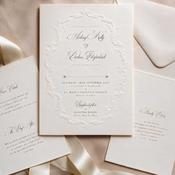 Wedding Invitations | Embossed Wreath