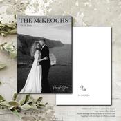 Wedding Thank You Cards | Magazine style