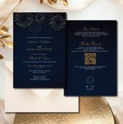 Midnight Fireworks Invitations image