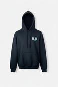 River island Union Pain Reflective black hoodie size small