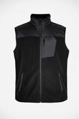 Site Xl men’s Black fleece vest with zipper pockets #fleecevest collar to hem 33 pit to pit 26 sku 7068 image