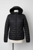 H20 Women's winter Zip Up high neck Snap Black Puffer Jacket in S pt 26 w 22 SKU 6873 image