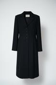 Women's Statement Black Finest Blazer Dress UK 16 Long Sleeve Button Up Dress Jacket L44 W21 image
