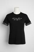 Women’s Black Tommy Hilfiger New York City T-shirt #NewYorkCity in size medium collar M/L collar to hem 28 pit to pit 18 sku 7044