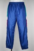 90s Blue vintage nylon sweatpants with elastic waistband, featuring a relaxed fit clothing in size medium Waist 36 length 30  sku 7056 image