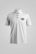 Vintage Toyota Performance logo Golf T-Shirt Men Polyester White Polo in M Sku 6843 image