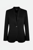 Women’s soft material Black Piazza Italia blazer #blazer in size L/Xl collar to hem 28 pit to pit 18 SKU 7037