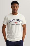 Vintage white gant usa medium men tshirt image