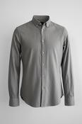 Men’s grey Zara slim fit button up shirt #slimfit in size medium collar to hem 30 pit to pit 19 sku 7049 image