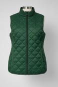 Womens Vest-DUSTIN-SPORT-"spruce night" green quilted full zip lined-PS SKU6937 image