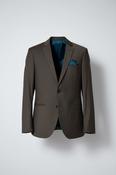 Selected homme Slim Mylobill Camel Structure Blazer Brown  blazer with blue lining #linenblend L32 W22 sku 6883 in size L