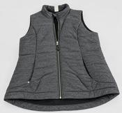 Quilted Grey Vest Coats Jackets   for Women L 31 W 21 SKU 5310 image
