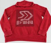 Vintage Red Hoodie Medium  Big Logo Spell Out Sweatshirt Jumper; Pullover  L 29 W 21 SKU 5302 image
