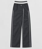 Vintage women's elastic waistband fitted tracksuit bottom in navy W 30 L 29 SKU 5299 image