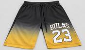 Black and yellow Basketball Shorts mens L 10 W 32 SKU 5293 image