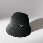 Vintage Christian Dior velvet soft black Bucket Hat one size SKU 6816